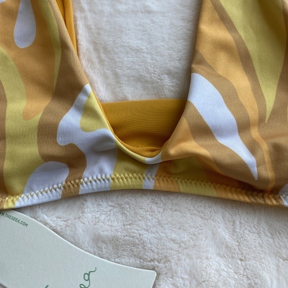 New! Seea Brasilia Reversible Bikini Top Solaris yellow 14696 - Picture 9 of 15
